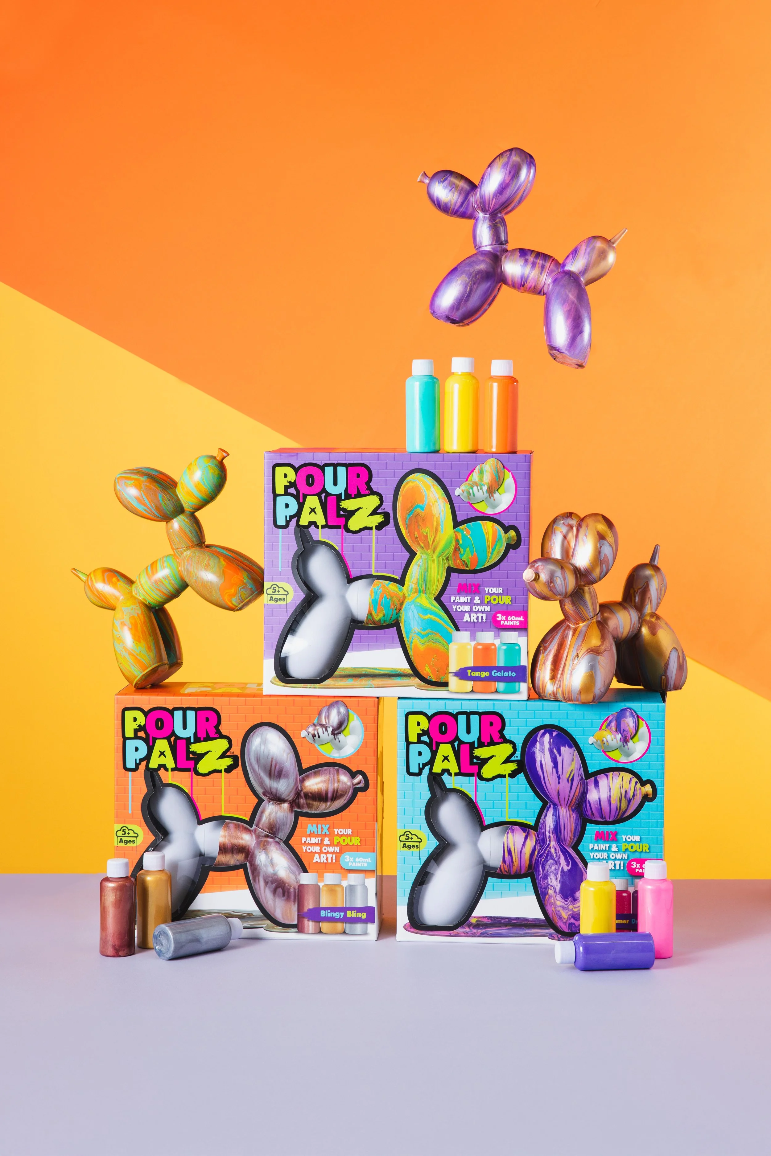 POUR PALZ LARGE PAINT BEAR WAVE 1 Golden Dream — TOYMONSTER